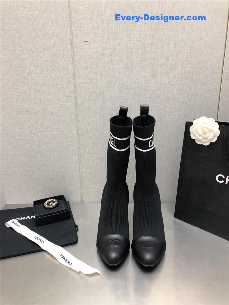 cc D1am0nd double c buckle stiletto boots