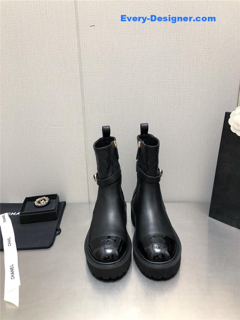 CC Double C Buckle Platform Martin Boots