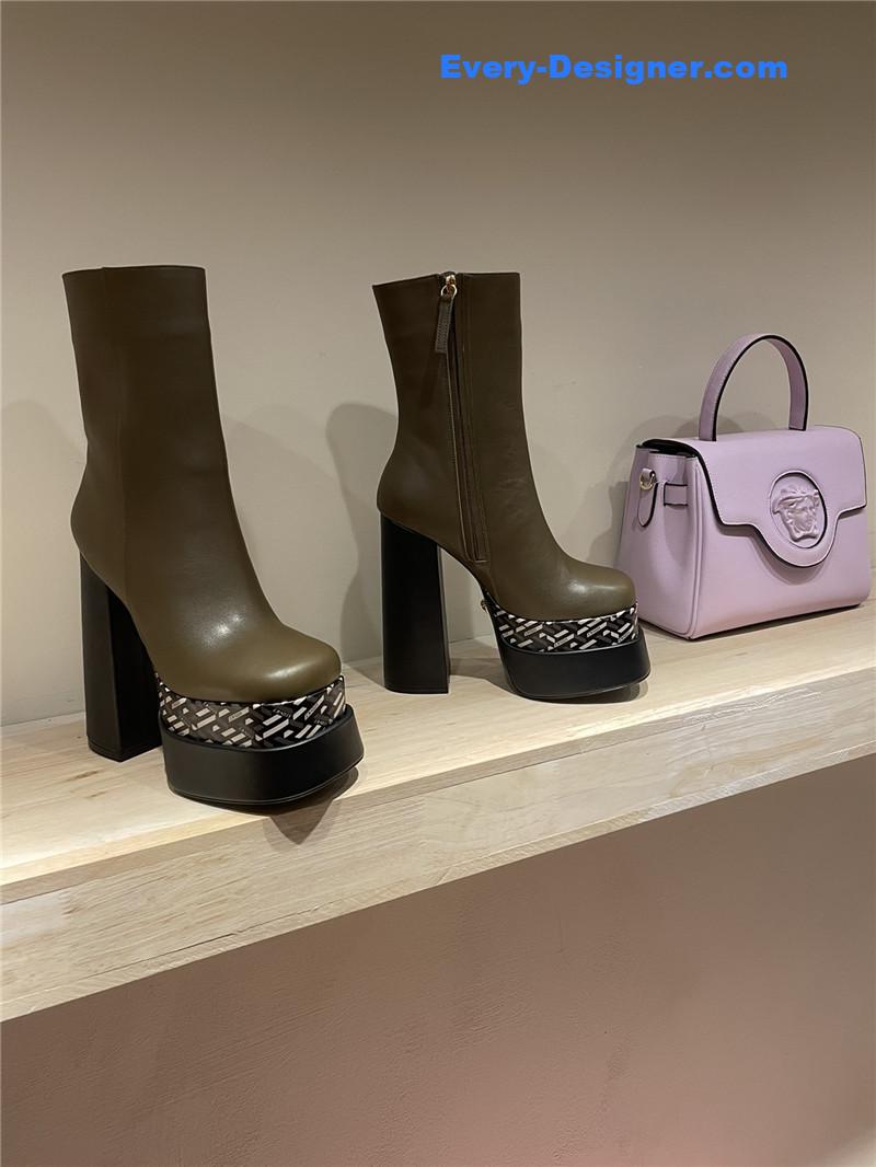 Versace autumn winter new high heel boots