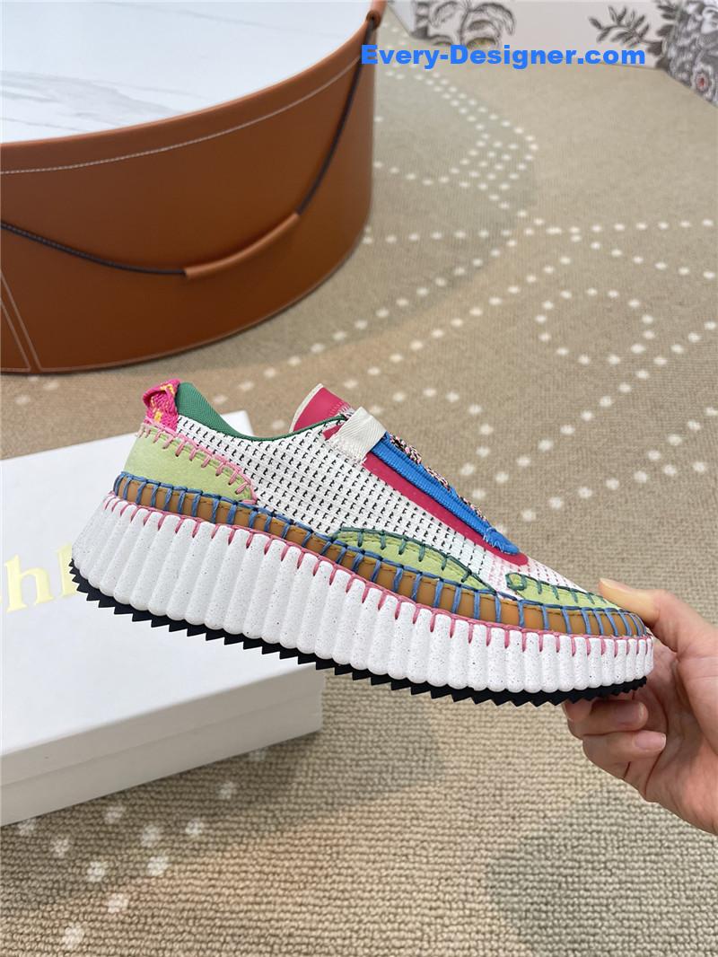 Chloe new nama rainbow jelly bean sneakers