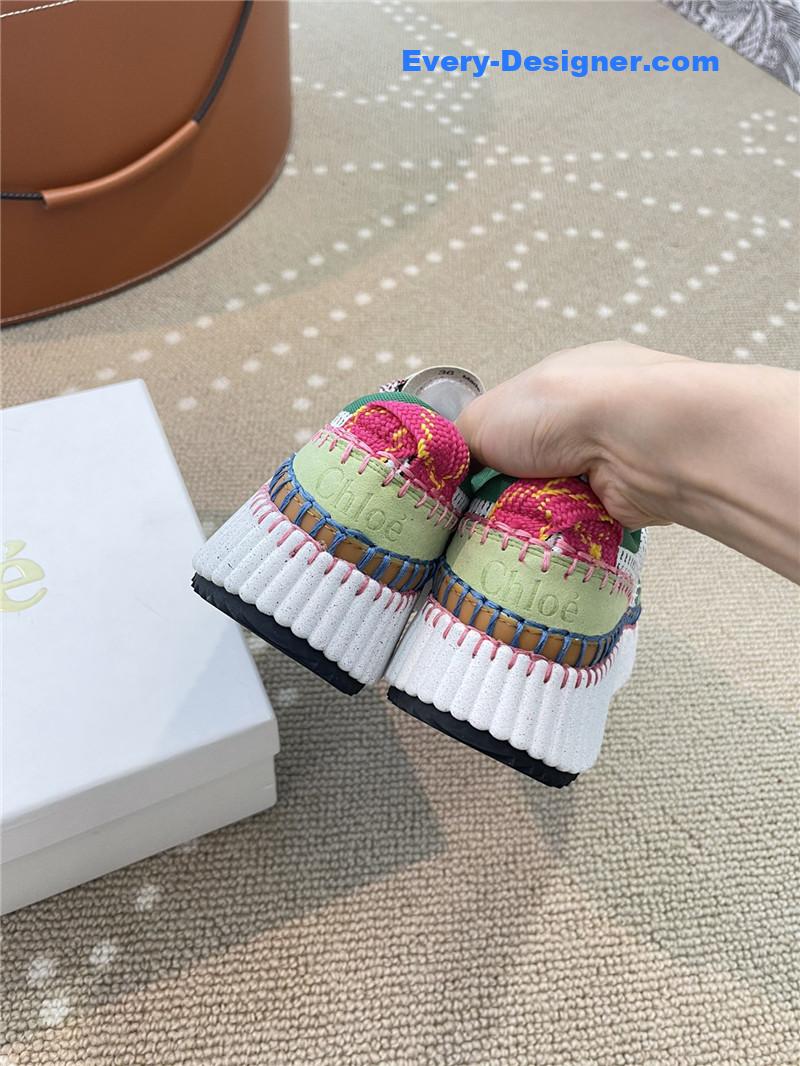 Chloe new nama rainbow jelly bean sneakers