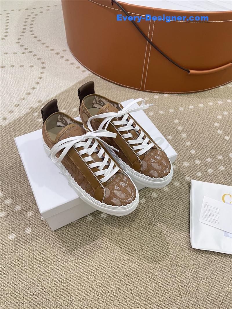 Chloe Classic Petal Sole Summer Lace Loafers