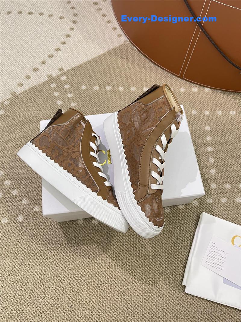 Chloe Classic Petal Sole Summer Lace Loafers