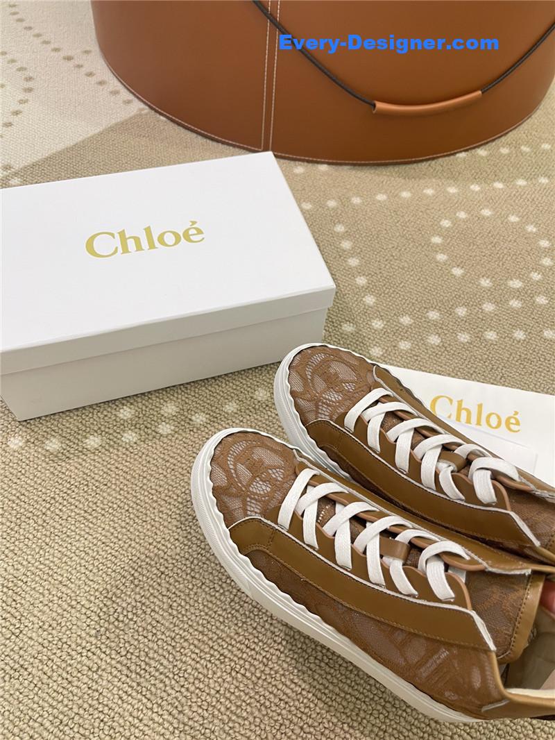 Chloe Classic Petal Sole Summer Lace Loafers