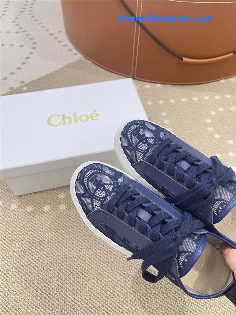 Chloe Classic Petal Sole Summer Lace Loafers