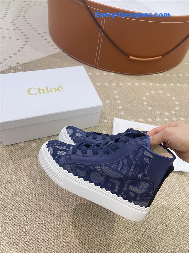 Chloe Classic Petal Sole Summer Lace Loafers