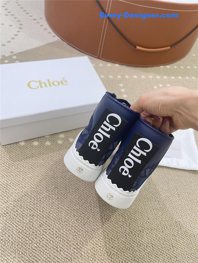 Chloe Classic Petal Sole Summer Lace Loafers