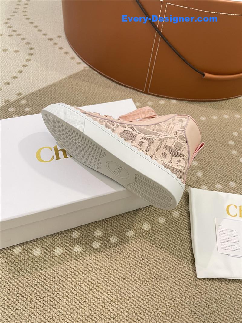 Chloe Classic Petal Sole Summer Lace Loafers