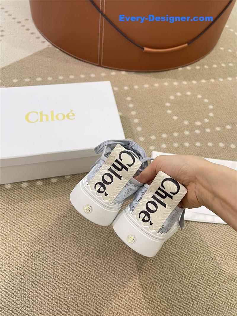 Chloe Classic Petal Sole Summer Lace Loafers