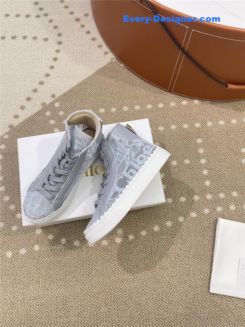 Chloe Classic Petal Sole Summer Lace Loafers