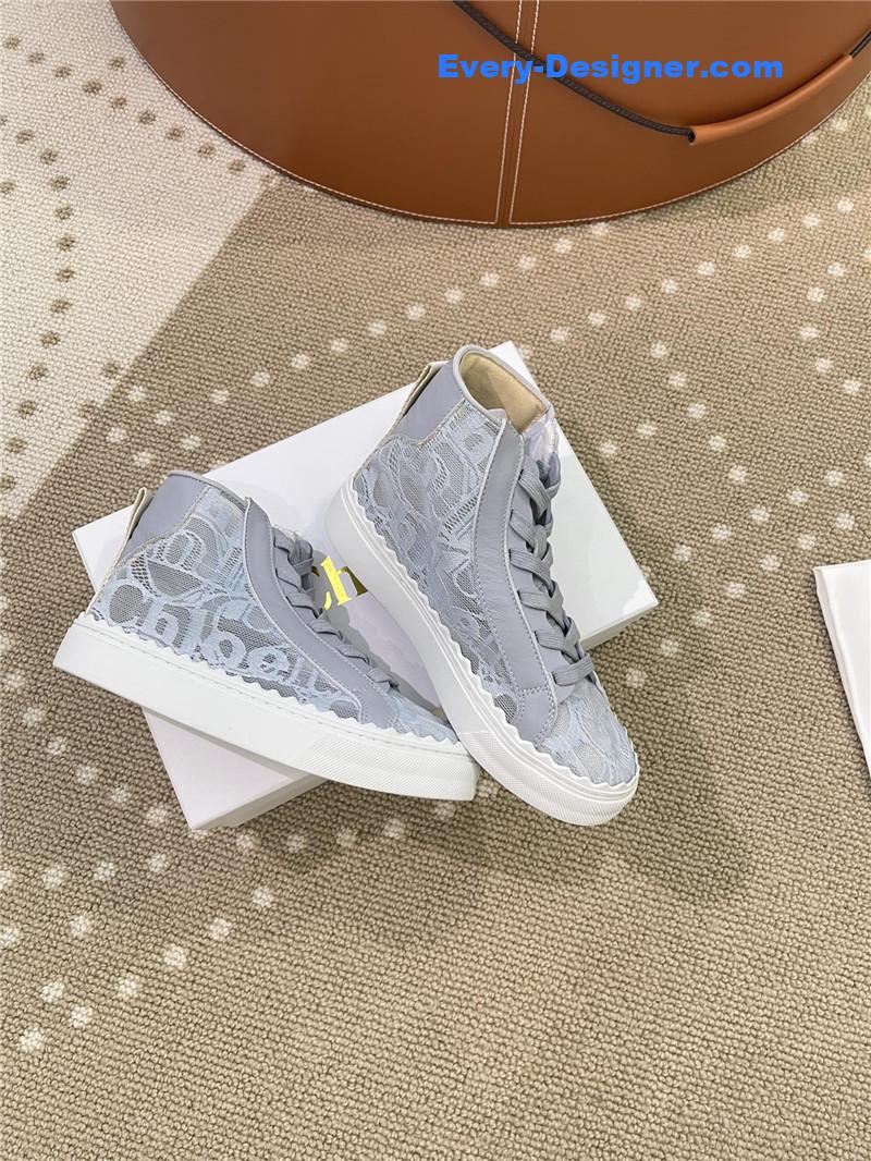 Chloe Classic Petal Sole Summer Lace Loafers