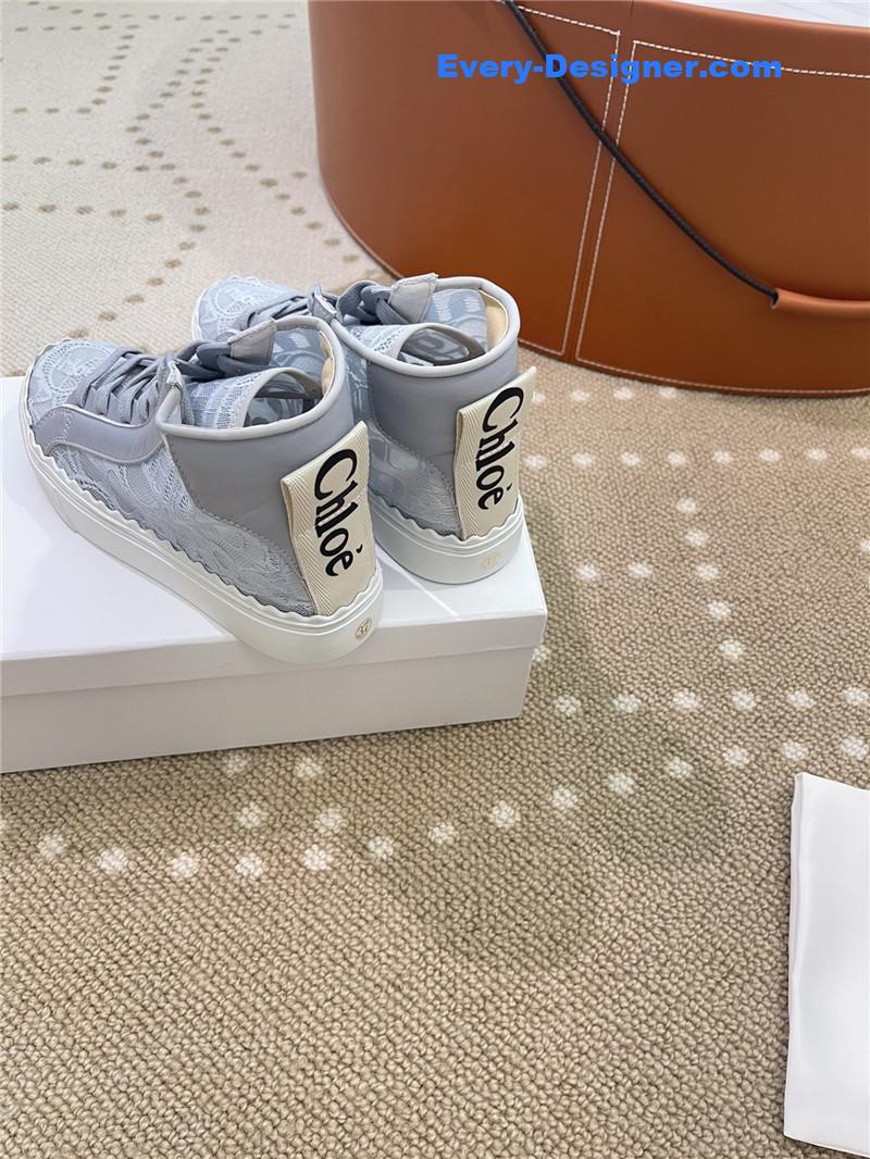 Chloe Classic Petal Sole Summer Lace Loafers