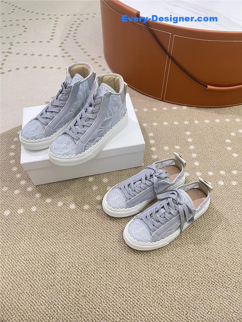 Chloe Classic Petal Sole Summer Lace Loafers