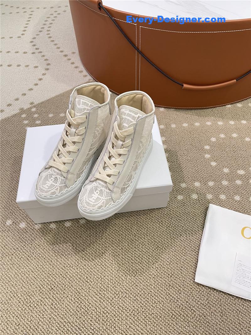 Chloe Classic Petal Sole Summer Lace Loafers