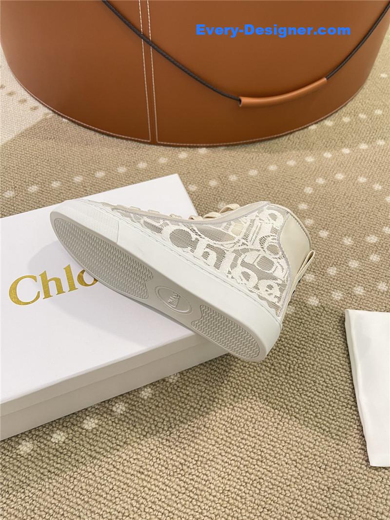 Chloe Classic Petal Sole Summer Lace Loafers