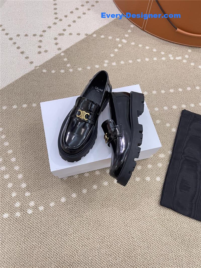 Ce1i*e new thick-soled retro style loafers
