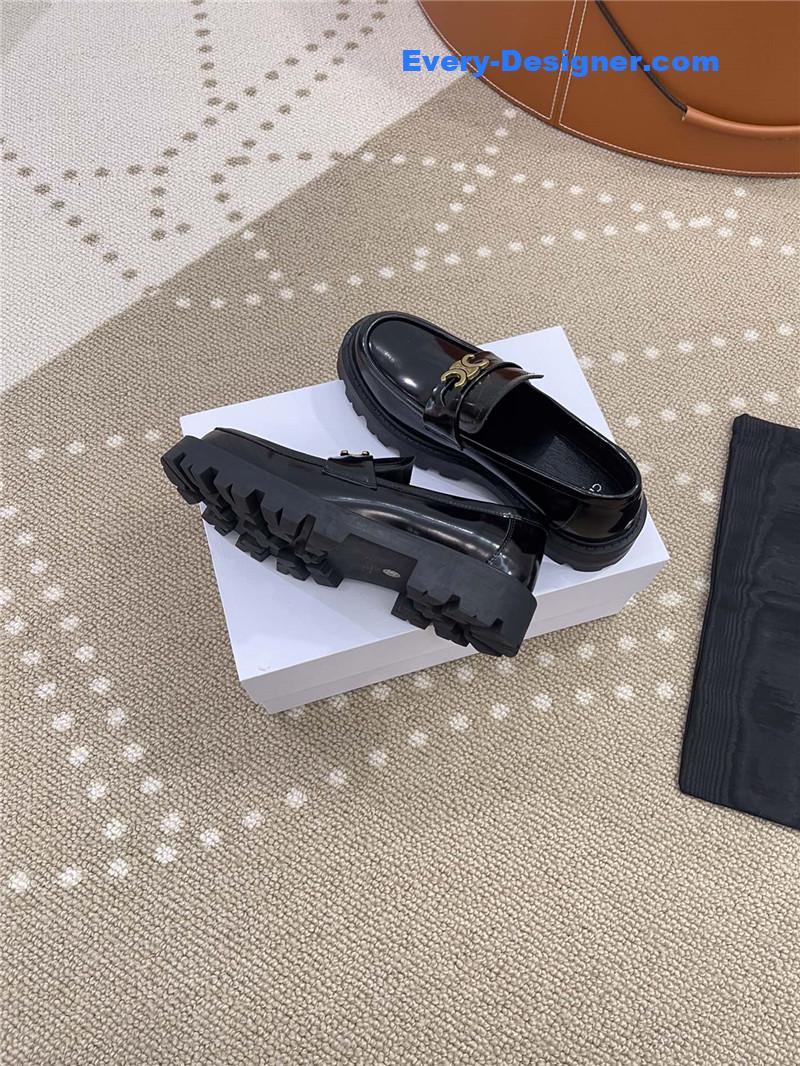 Ce1i*e new thick-soled retro style loafers