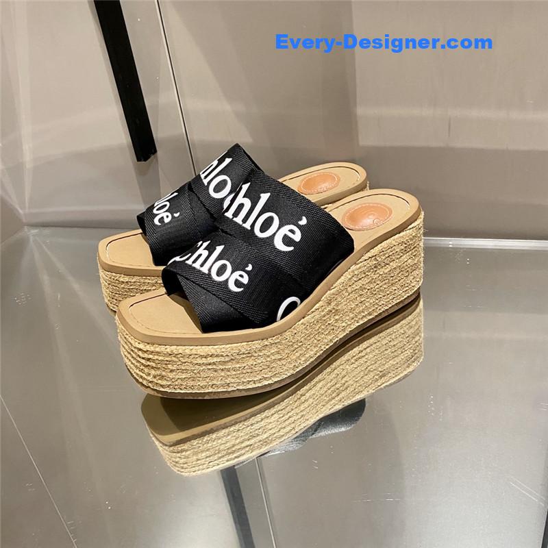 Chloe Cross Braided Roman Slippers