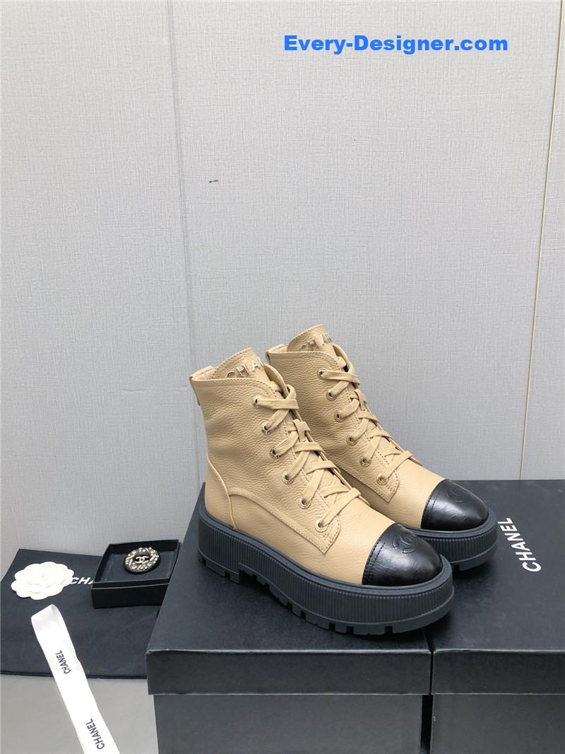 CC C buckle platform Martin ankle boots