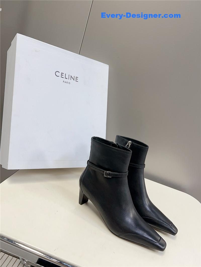 Ce1i*e british pointed toe early autumn ankle boots