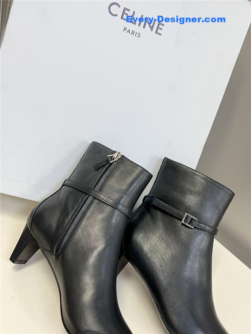 Ce1i*e british pointed toe early autumn ankle boots
