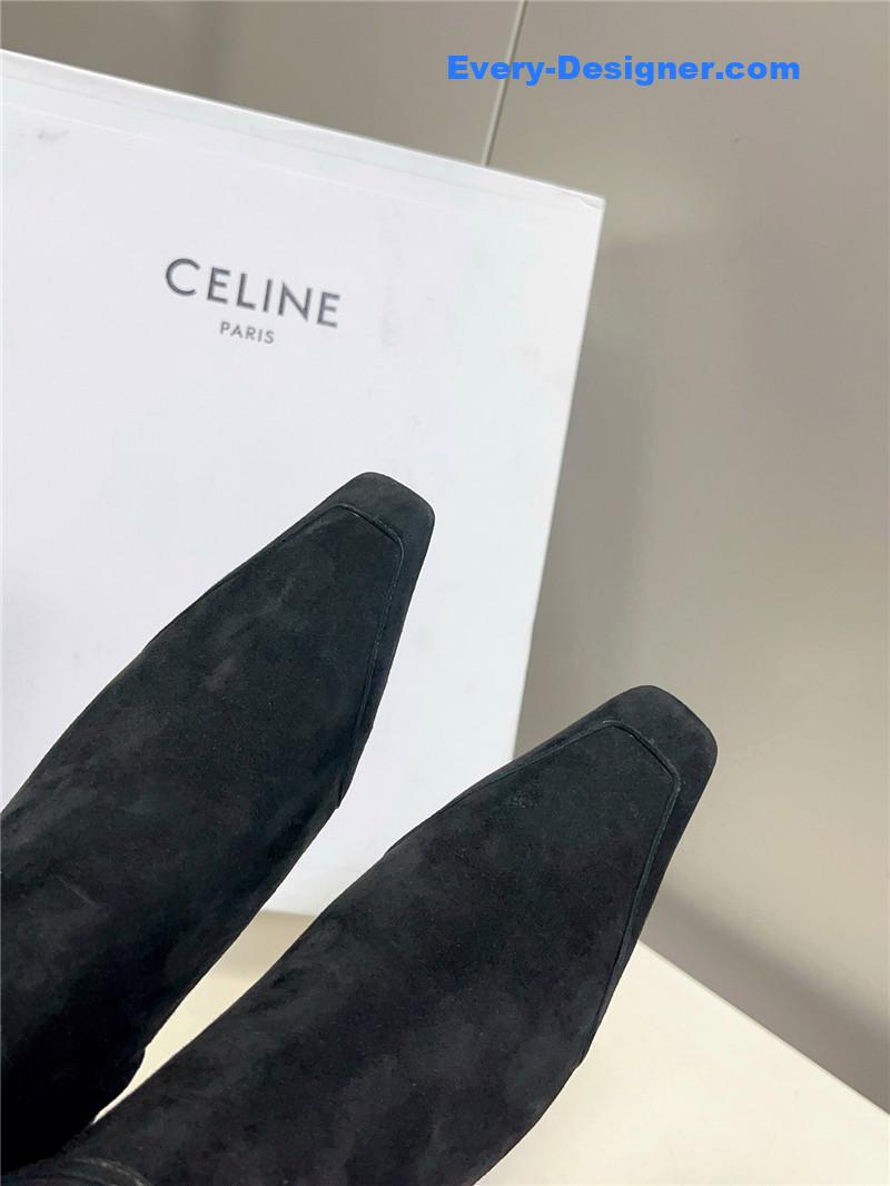 Ce1i*e british pointed toe early autumn ankle boots