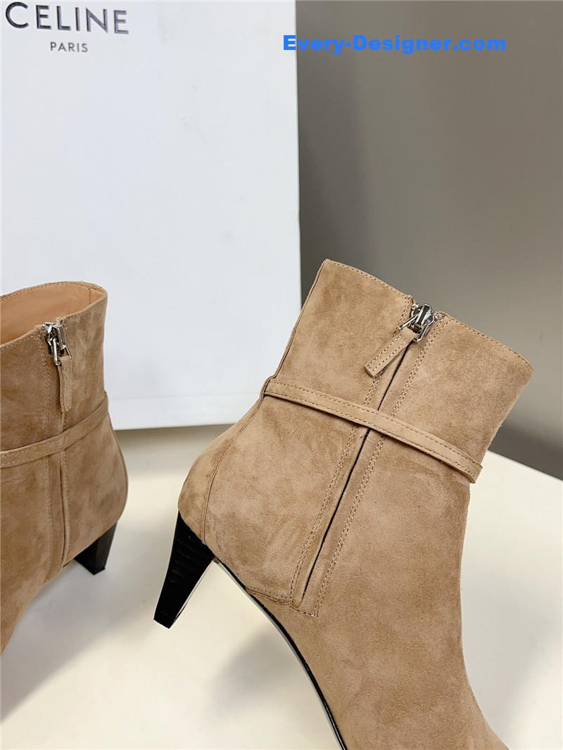 Ce1i*e british pointed toe early autumn ankle boots
