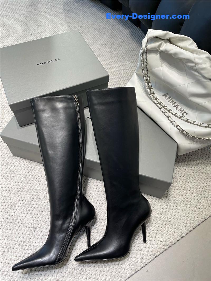 Ba1en*iaga fall/winter zip up heeled boots
