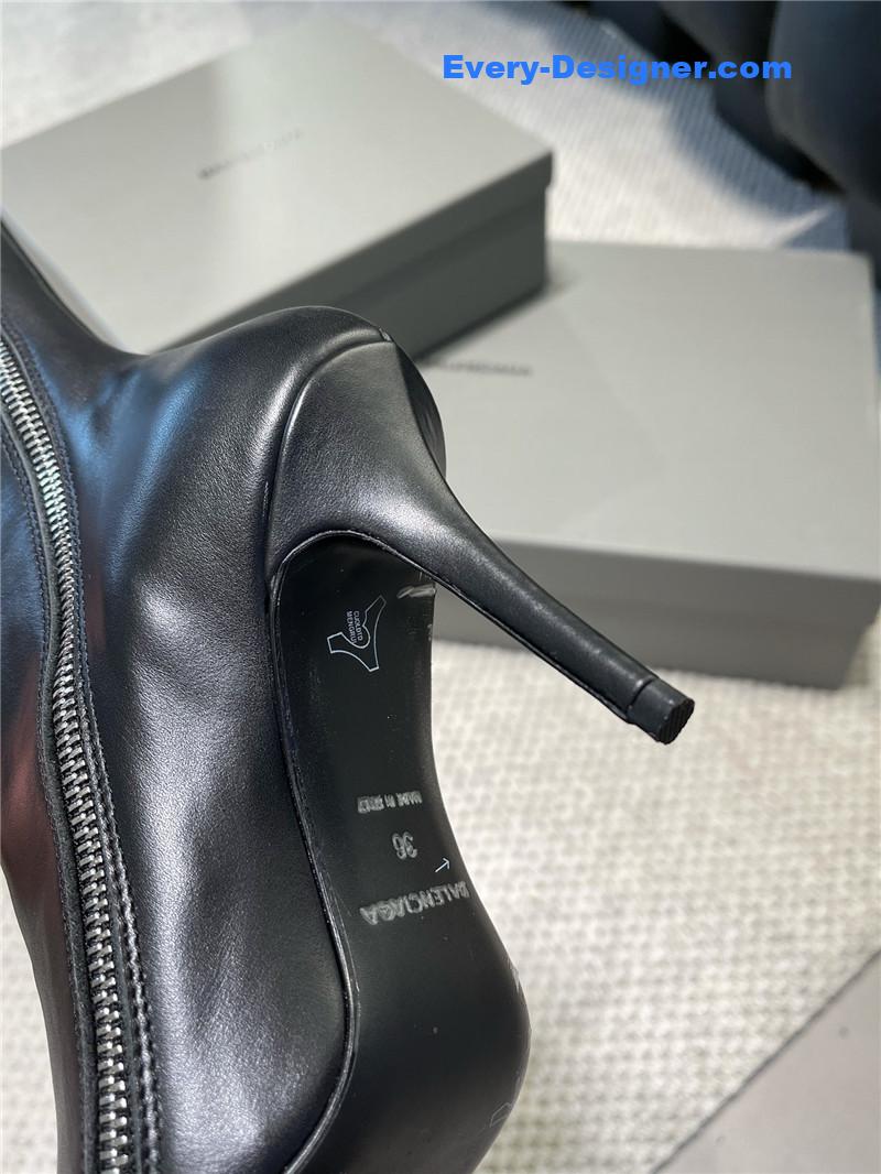 Ba1en*iaga fall/winter zip up heeled boots