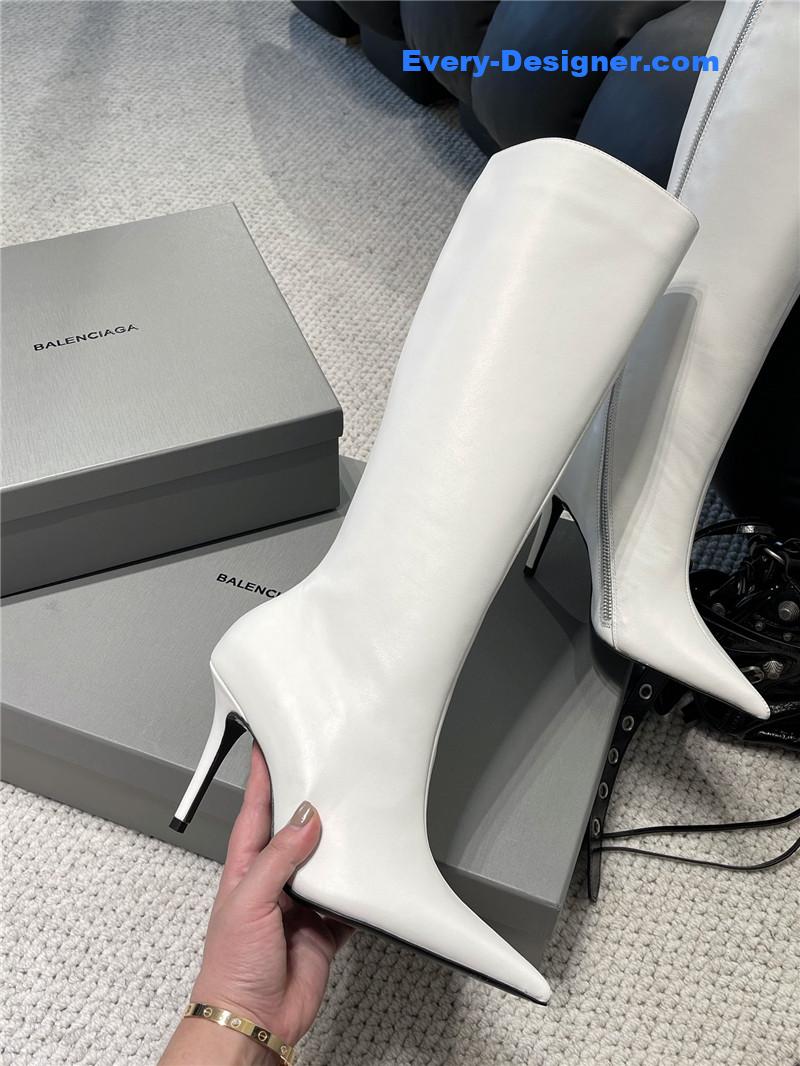 Ba1en*iaga fall/winter zip up heeled boots