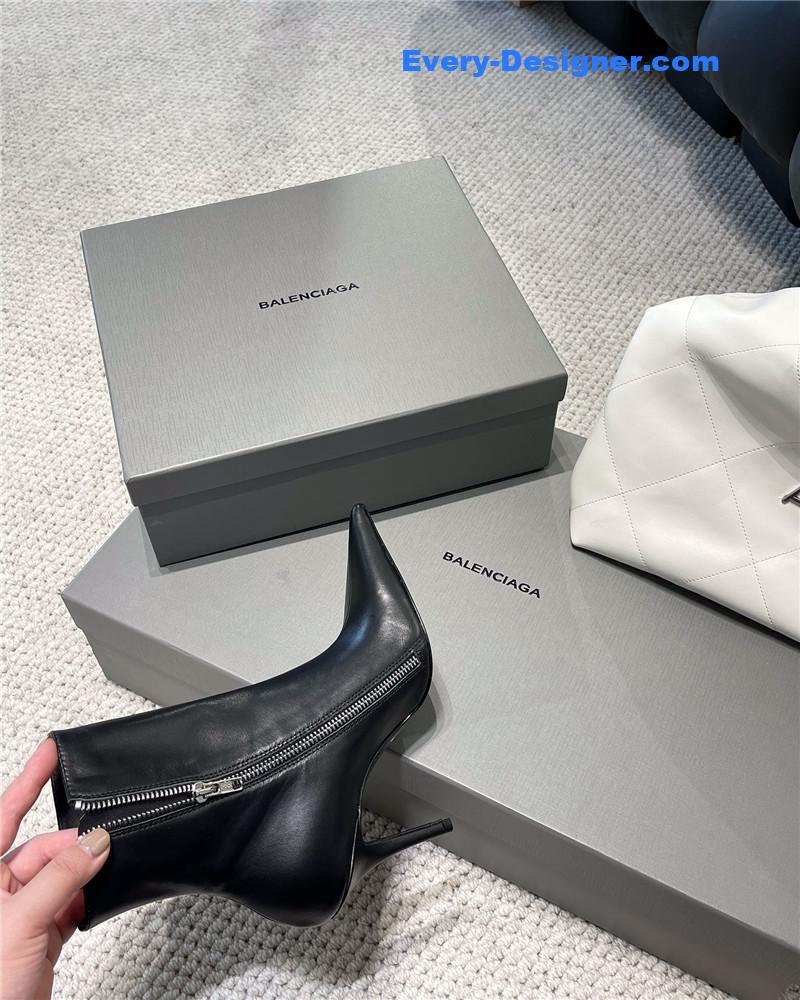 Ba1en*iaga fall/winter zip up heeled boots