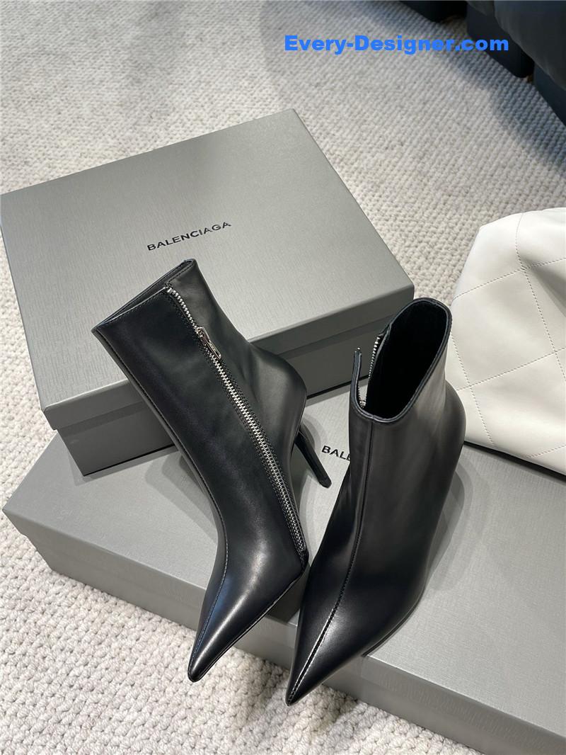 Ba1en*iaga fall/winter zip up heeled boots