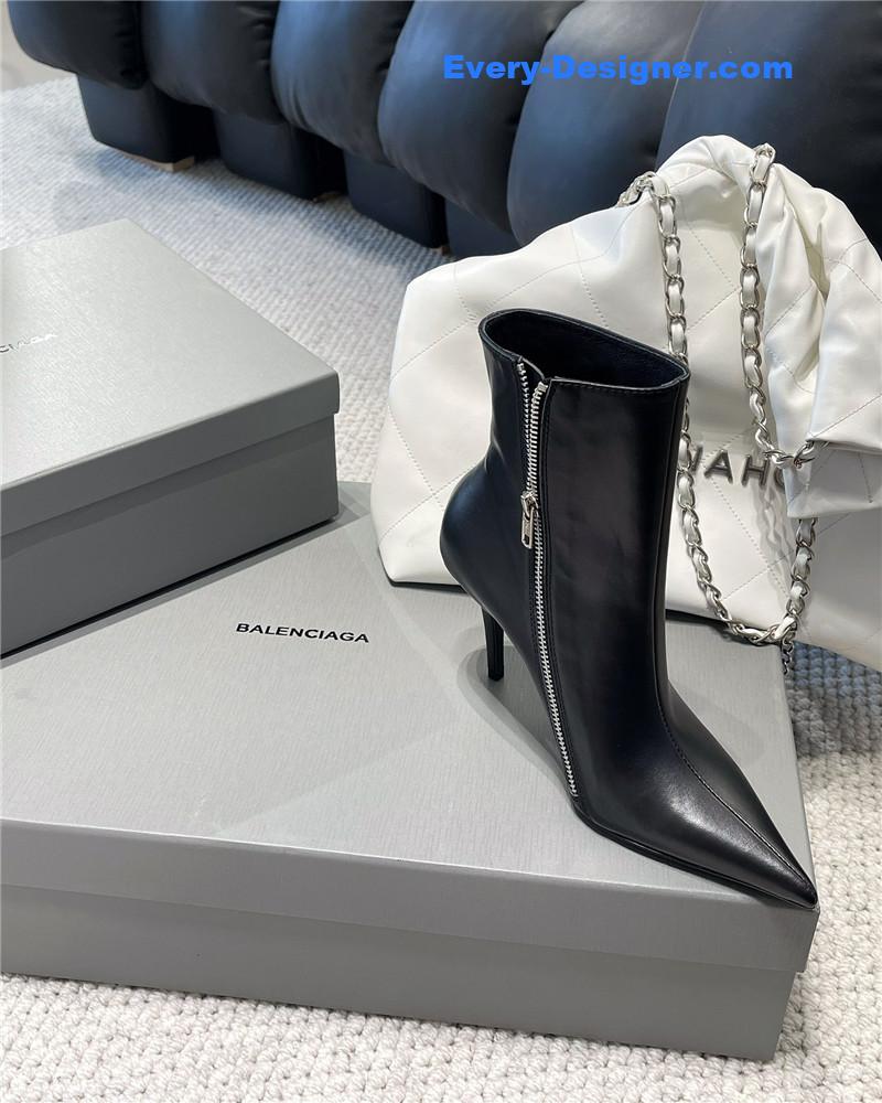 Ba1en*iaga fall/winter zip up heeled boots