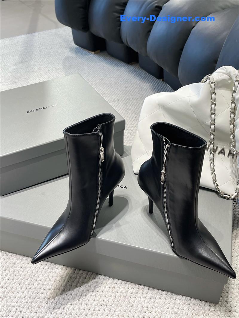 Ba1en*iaga fall/winter zip up heeled boots