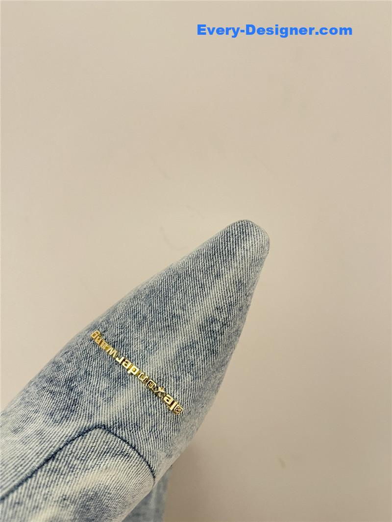 A1exa*der wang new autumn and winter pleated high boots