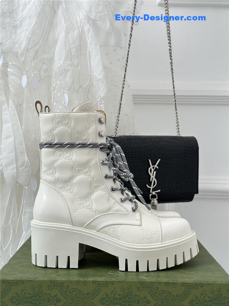 Gvc*1 classic hot style cowhide embossed ankle boots