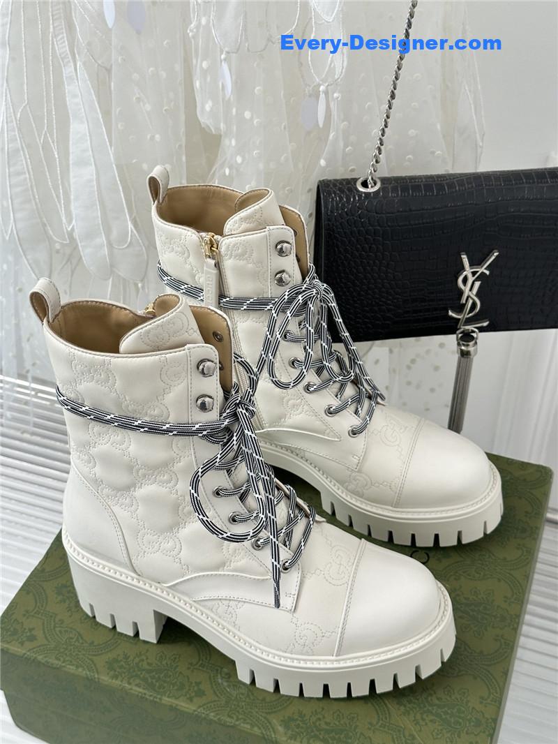 Gvc*1 classic hot style cowhide embossed ankle boots