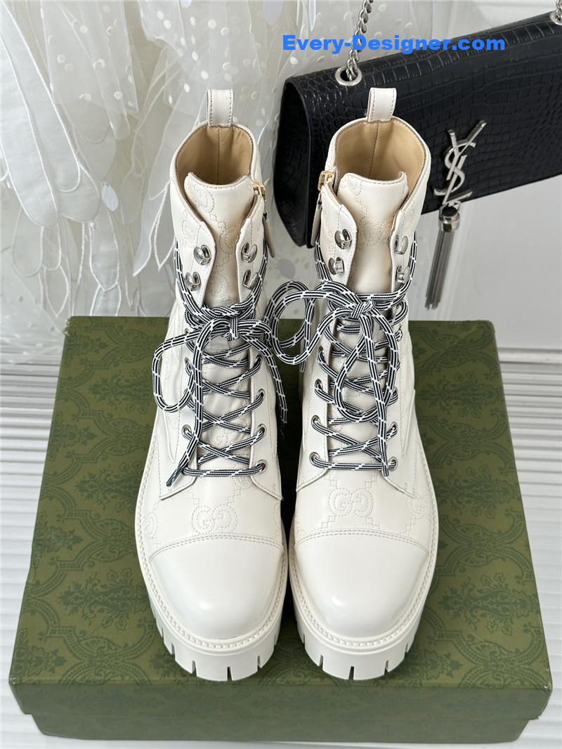 Gvc*1 classic hot style cowhide embossed ankle boots