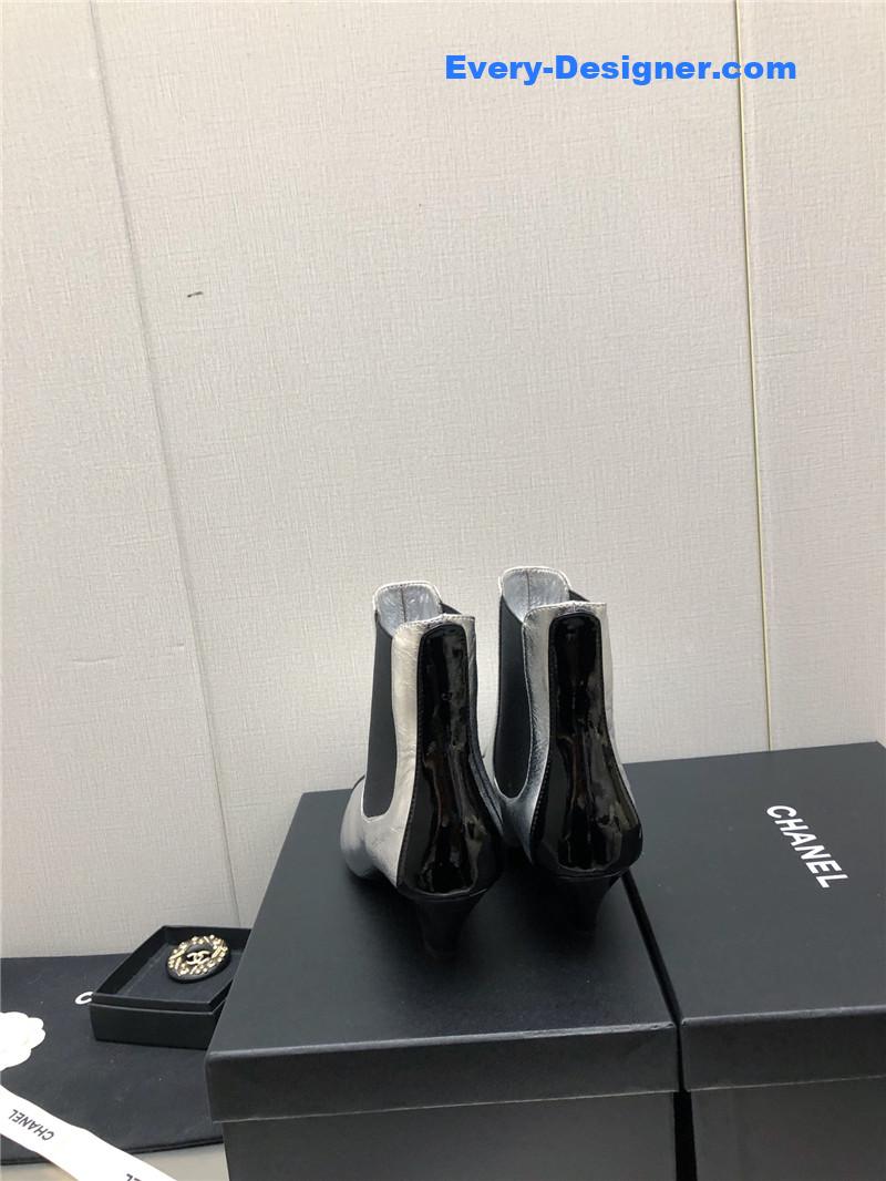 CC classic color block ankle boots