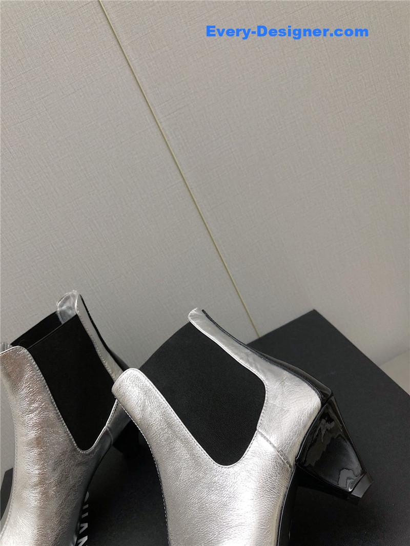 CC classic color block ankle boots