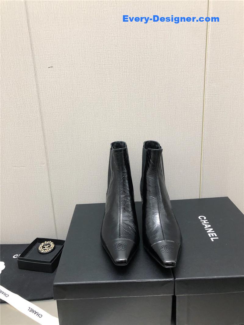 CC classic color block ankle boots