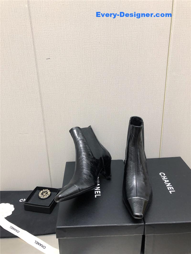 CC classic color block ankle boots