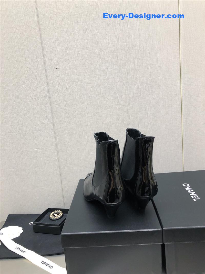 CC classic color block ankle boots