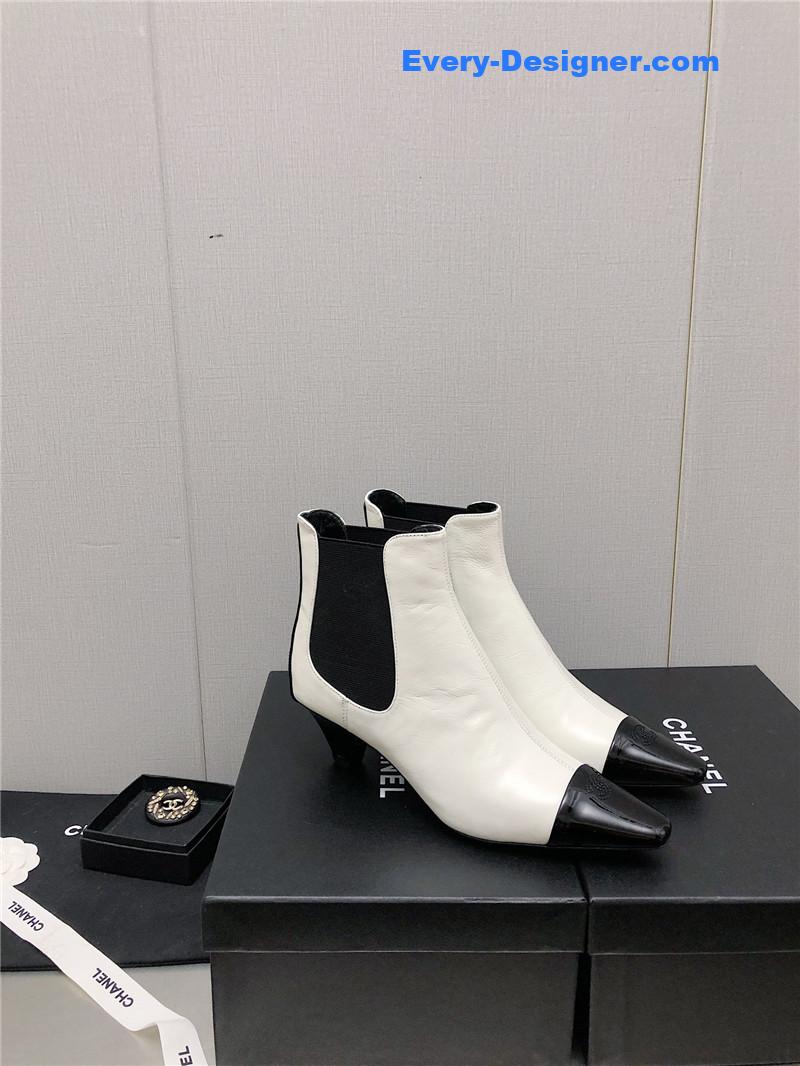 CC classic color block ankle boots