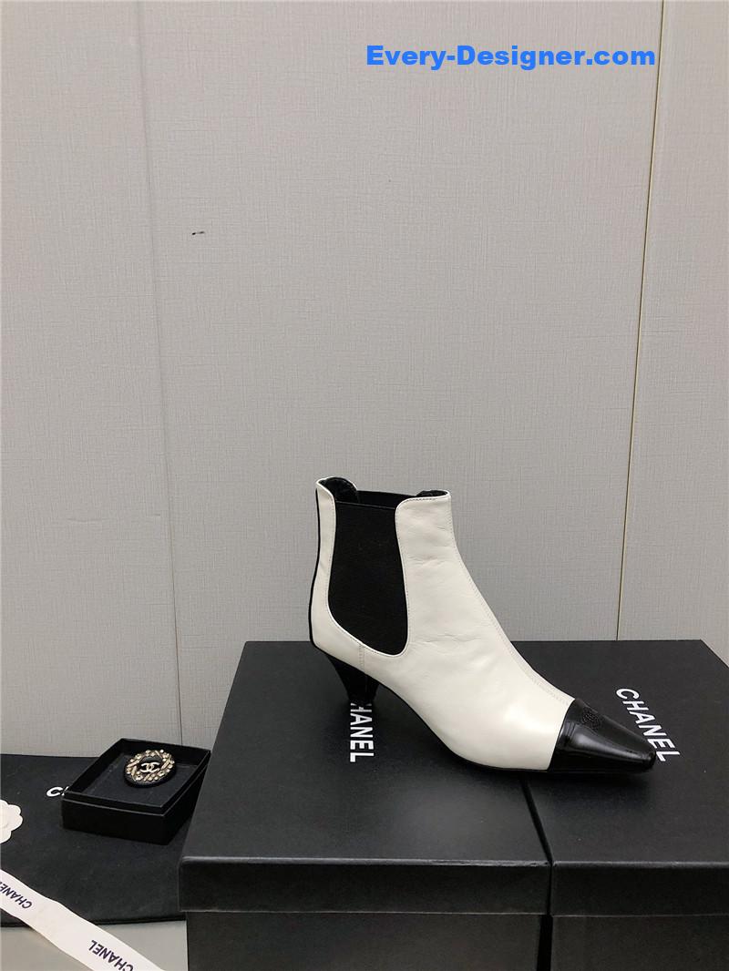 CC classic color block ankle boots