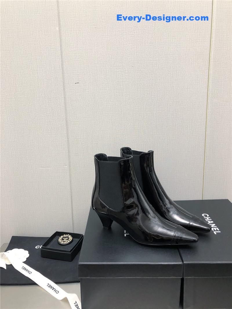 CC classic color block ankle boots