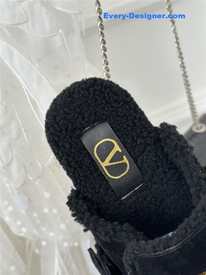 Va1e*ntin0 retro style rivets wool half mop