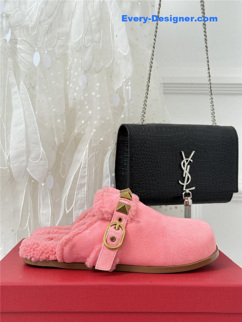 Va1e*ntin0 retro style rivets wool half mop