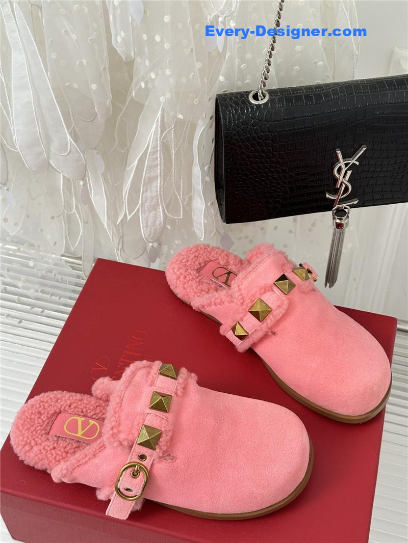 Va1e*ntin0 retro style rivets wool half mop