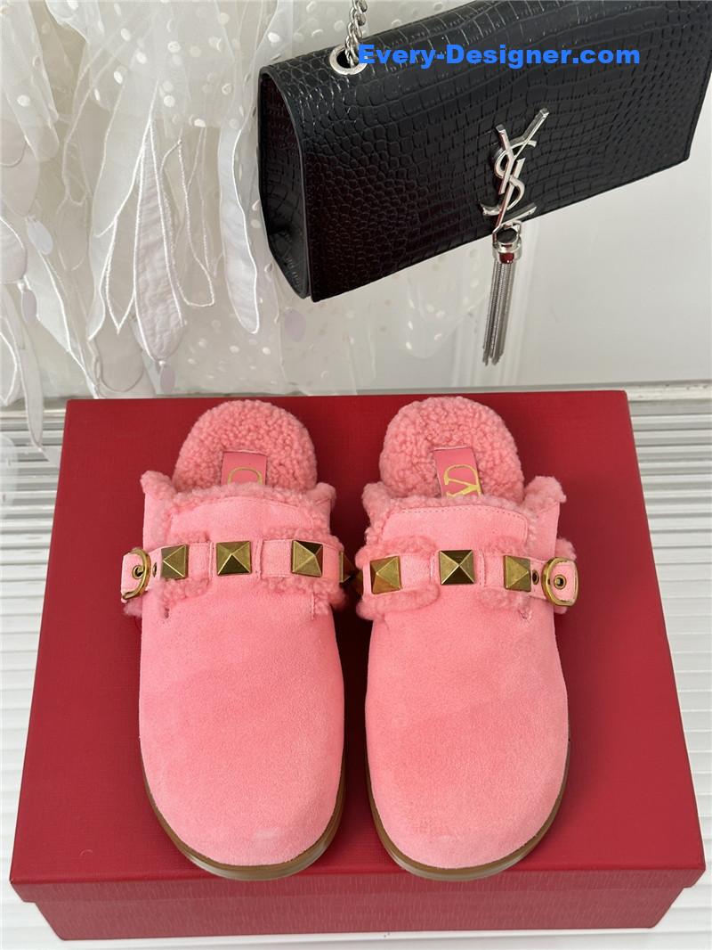 Va1e*ntin0 retro style rivets wool half mop